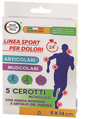 CEROTTI PER DOLORI ARTICOLARI E MUSCOLARI CON ARNICA MONTANA E ARTIGLIO DEL DIAVOLO 9X14CM 5 PEZZI - farmacialombardia.it
