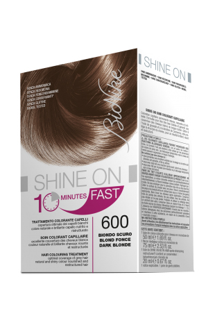 BIONIKE SHINE ON FAST TRATTAMENTO COLORANTE CAPELLI BIONDO SCURO 600 FLACONE 60 ML + TUBO 60 ML - farmacialombardia.it