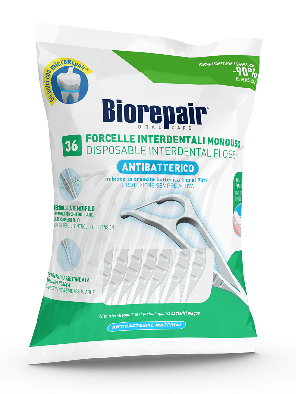 BIOREPAIR ORAL CARE ANTIBATTERICO FORCELLE INTERDENTALI MONOUSO 36 PEZZI - farmacialombardia.it