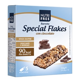 NUTRIFREE BARRETTE SPECIAL FLAKES CIOCCOLATO 24,8 G X 5 - farmacialombardia.it