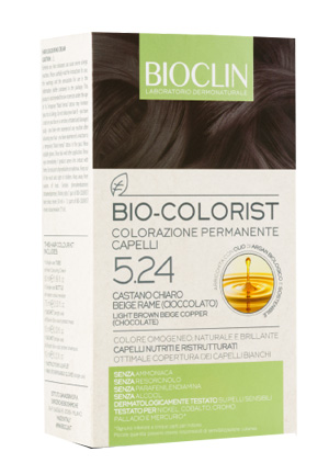 BIOCLIN BIO COLORIST 5,24 CASTANO CHIARO BEIGE RAME CIOCCOLATO - farmacialombardia.it
