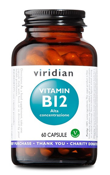 VIRIDIAN VITAMIN B12 HIGH POTENCY 60 CAPSULE VIRIDIAN VITAMINA B12 ALTA CONCENTRAZIONE - farmacialombardia.it