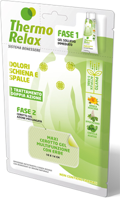 THERMO RELAX FITO GEL DOLORI SCHIENA E SPALLE FASE 2 MAXI CEROTTO GEL MULTIFUNZIONALE CON ERBE 1 PEZZO - farmacialombardia.it