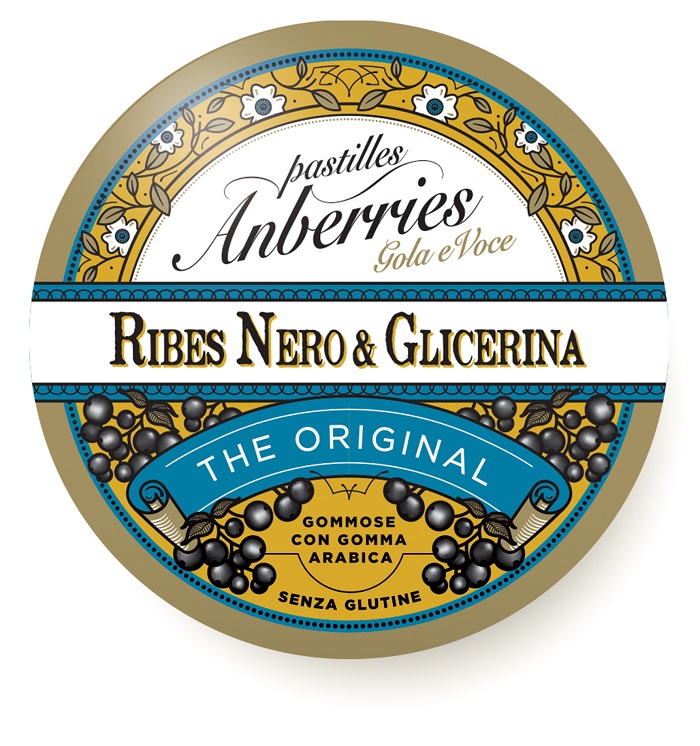 ANBERRIES CLASSICHE RIBES NERO & GLICERINA CARAMELLE 55 G - farmacialombardia.it