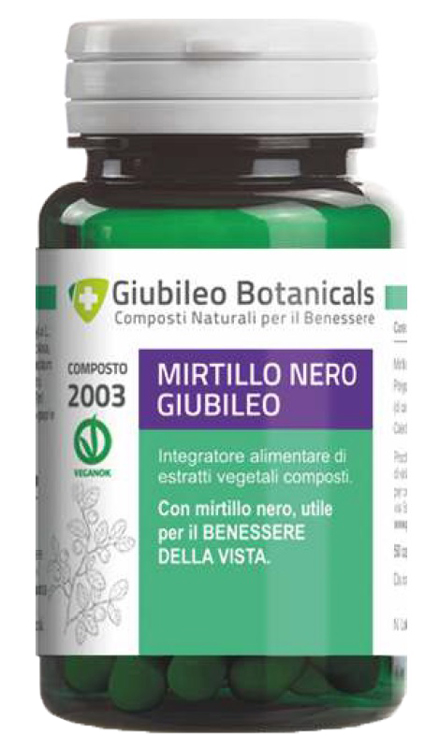 GIUBILEO BOTANICALS MIRTILLO NERO 50 CAPSULE - farmacialombardia.it
