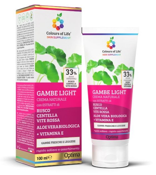 COLOURS OF LIFE SKIN SUPPLEMENT GAMBE LIGHT CREMA 100 ML - farmacialombardia.it