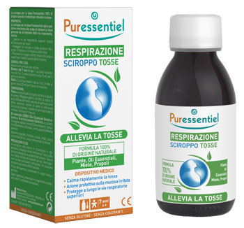 PURESSENTIEL SCIROPPO TOSSE RESPIRAZIONE DISPOSITIVO MEDICO 125 ML - farmacialombardia.it