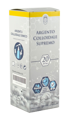 ARGENTO COLLOIDALE SUPREMO 20PPM CERTIFICATO SPRAY CON CONTAGOCCE + EROGATORE NASO + EROGATORE GOLA + EROGATORE PELLE - farmacialombardia.it