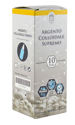 ARGENTO COLLOIDALE SUPREMO 10PPM CERTIFICATO CON CONTAGOCCE 100 ML - farmacialombardia.it