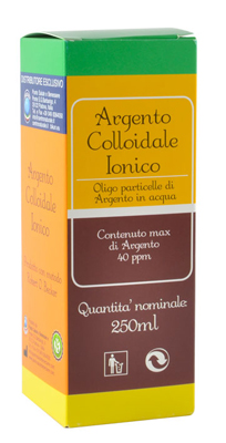 ARGENTO COLLOIDALE IONICO 40PPM CERTIFICATO 250 ML - farmacialombardia.it