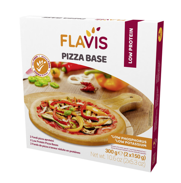 FLAVIS PIZZA BASE 2 FONDI PIZZA APROTEICI DA 150 G - farmacialombardia.it