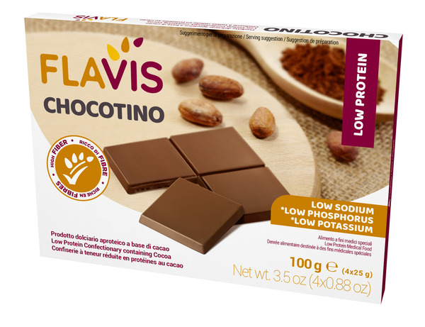 FLAVIS CHOCOTINO 4 PORZIONI DA 25 G - farmacialombardia.it