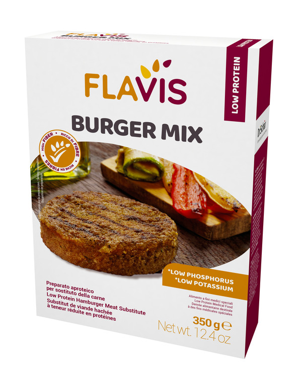 FLAVIS BURGER MIX PREPARATO APROTEICO PER SOSTITUTO DELLA CARNE 350 G - farmacialombardia.it