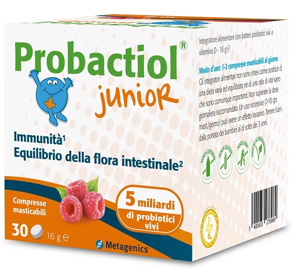 PROBACTIOL JUNIOR 30 COMPRESSE MASTICABILI NEW - farmacialombardia.it