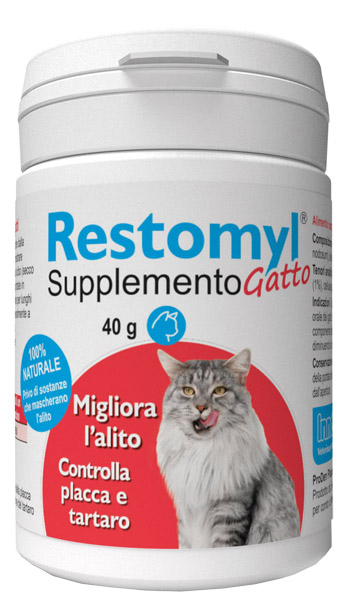 RESTOMYL SUPPLEMENTO GATTO FLACONCINO 40 G - farmacialombardia.it