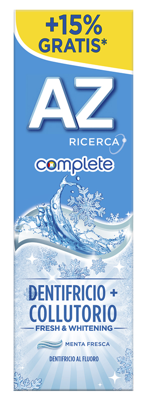 AZ COMPLETE DENTIFRICIO + COLLUTORIO WHITENING 75 ML - farmacialombardia.it