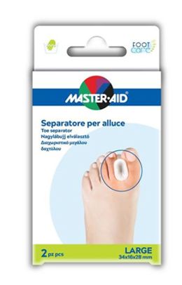 SEPARATORE DITA IN GEL MASTER-AID FOOTCARE PER ALLUCE LARGE 2 PEZZI D2 - farmacialombardia.it