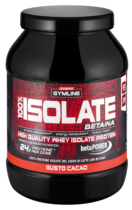 GYMLINE 100% WHEY ISOLATE CACAO 900 G - farmacialombardia.it
