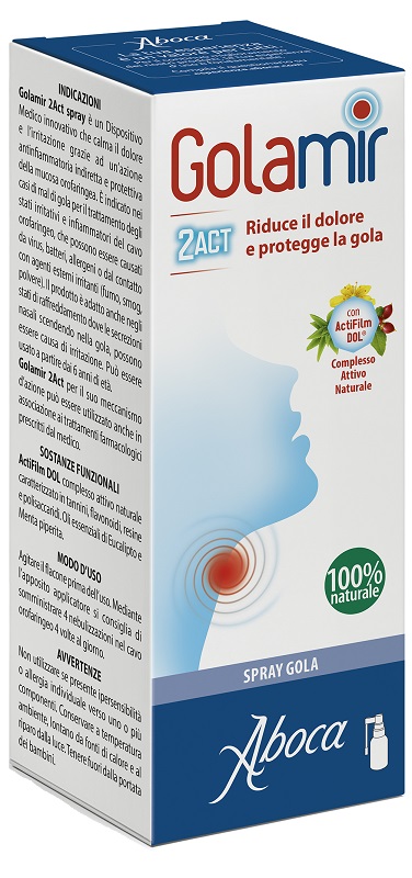 GOLAMIR 2ACT SPRAY 30 ML NO ALCOOL ADULTI E BAMBINI DA UN ANNO DI ETA' - farmacialombardia.it