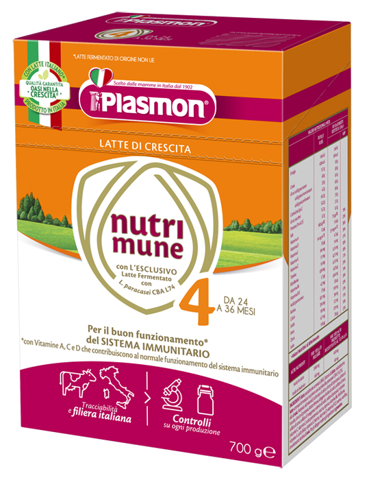 PLASMON NUTRI-MUNE LATTE STAGE 4 POLVERE 700 G - farmacialombardia.it