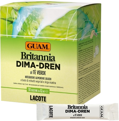 GUAM BRITANNIA DIMA DREN 30 BUSTINE DA 12 ML - farmacialombardia.it