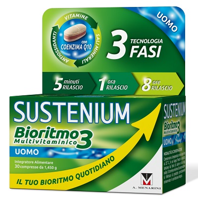 SUSTENIUM BIORITMO3 UOMO ADULTO 30 COMPRESSE - farmacialombardia.it