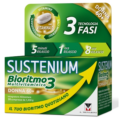 SUSTENIUM BIORITMO3 DONNA 60+ 30 COMPRESSE - farmacialombardia.it