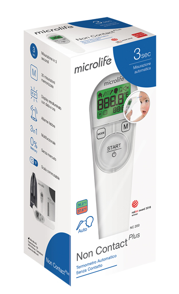 TERMOMETRO FRONTALE MICROLIFE NO CONTACT PLUS NC200 - farmacialombardia.it