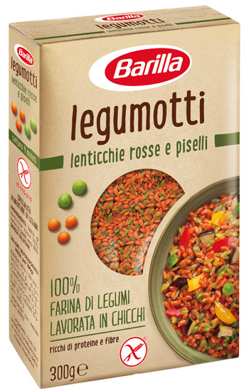 BARILLA LEGUMOTTI ALLE LENTICCHIE ROSSE E PISELLI 300 G - farmacialombardia.it