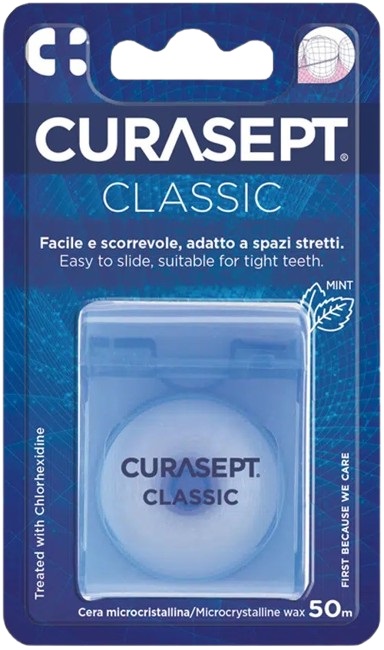 CURASEPT FLOSS CLASSIC CERATO CLOREXIDINA - farmacialombardia.it