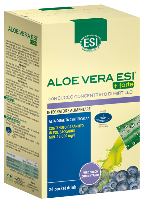 ESI ALOE VERA SUCCO + FORTE MIRTILLO 24 POCKET DRINK - farmacialombardia.it