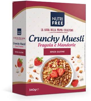NUTRIFREE CRUNCHY MIX FRAGOLE E MANDORLE 340 G - farmacialombardia.it
