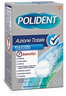 POLIDENT AZIONE TOTALE 66 COMPRESSE PULITORE PER PROTESI QUOTIDIANO - farmacialombardia.it