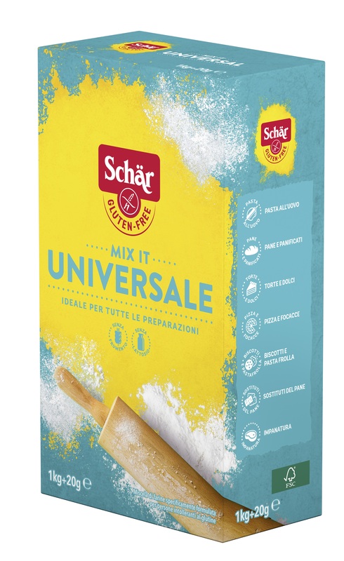 SCHAR MIX IT FARINA UNIVERSALE SENZA LATTOSIO 1 KG + 20 G - farmacialombardia.it