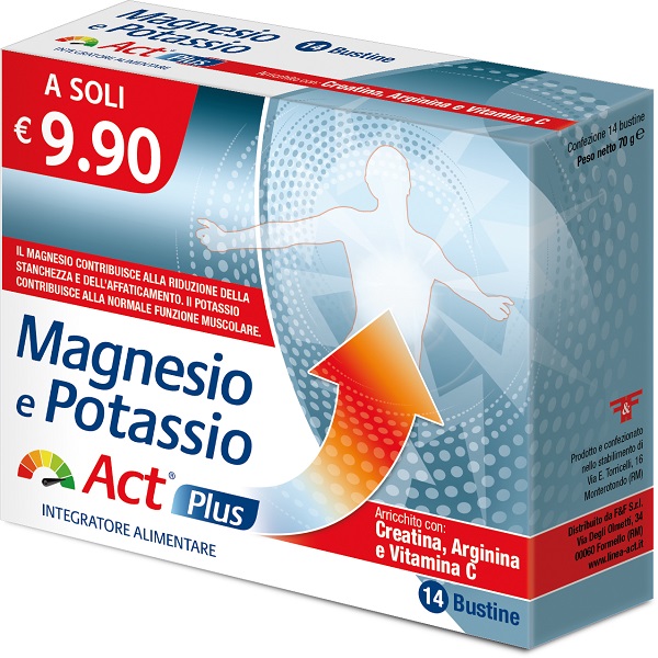 MAGNESIO E POTASSIO ACT PLUS 14 BUSTINE - farmacialombardia.it