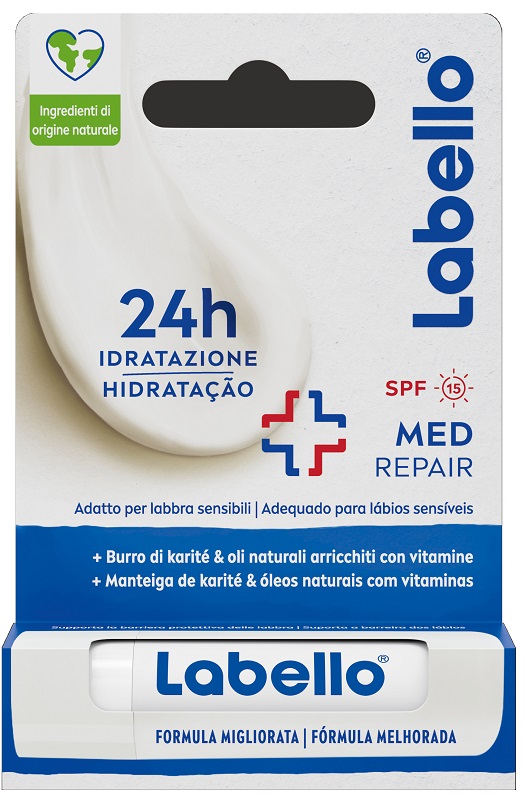 LABELLO MED REPAIR SPF15 24H IDRATAZIONE FONDENTE SULLE LABBRA 5,5 ML - farmacialombardia.it