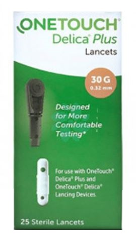 LANCETTE PUNGIDITO ONETOUCH DELICA PLUS 25 PEZZI - farmacialombardia.it