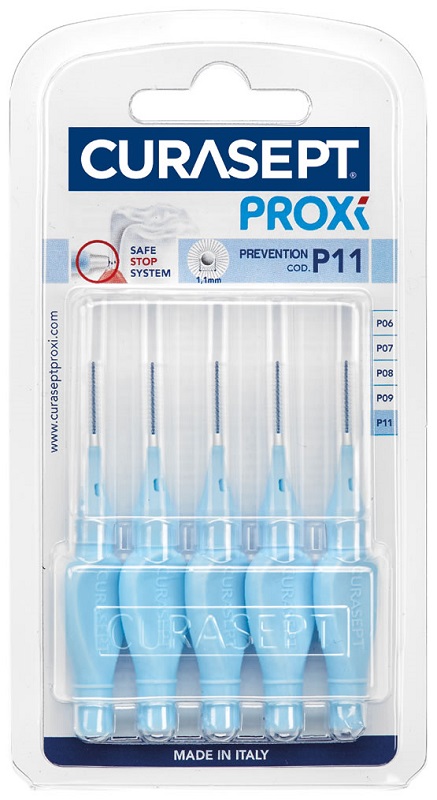 CURASEPT PROXI P11 AZZURRO/LIGHT BLUE 5 PEZZI - farmacialombardia.it