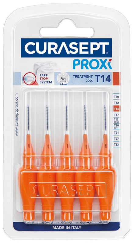 CURASEPT PROXI T14 ARANCIO/ORANGE 5 PEZZI - farmacialombardia.it