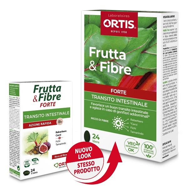 FRUTTA & FIBRE FORTE 24 COMPRESSE - farmacialombardia.it