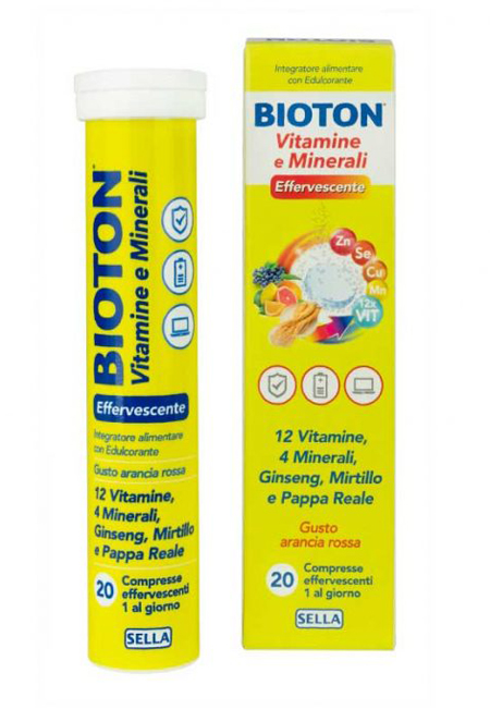 BIOTON VITAMINE E MINEALI 20 COMPRESSE EFFERVESCENTI - farmacialombardia.it