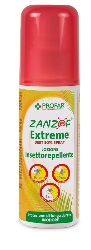 ZANZOF JUNGLE EXTREME SPRAY DEET 50% 75 ML PROFAR - farmacialombardia.it