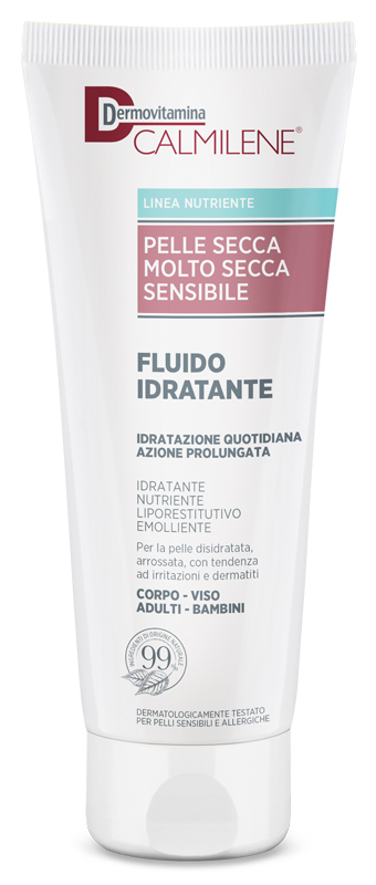 DERMOVITAMINA CALMILENE FLUIDO IDRATANTE PER PELLE SECCA, MOLTO SECCA E SENSIBILE 250 ML - farmacialombardia.it