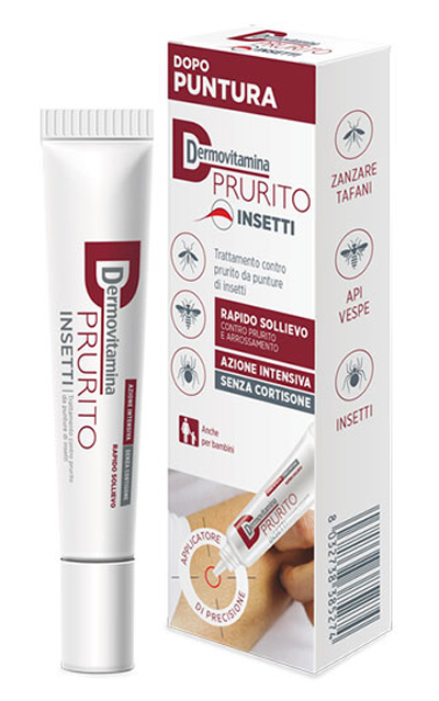 DERMOVITAMINA PRURITO INSETTI DOPO PUNTURA RAPIDO SOLLIEVO AZIONE INTENSIVA SENZA CORTISONE 15 ML - farmacialombardia.it