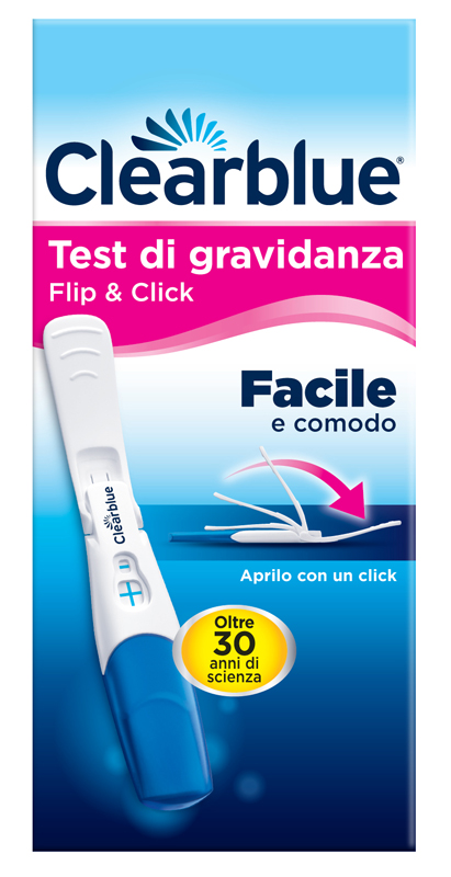 TEST DI GRAVIDANZA CLEARBLUE FLIP & CLICK 1 PEZZO - farmacialombardia.it
