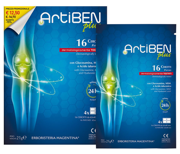 ARTIBEN PLUS CEROTTO 16 PEZZI - farmacialombardia.it