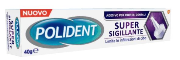 POLIDENT SUPER TENUTA+SIGILLANTE ADESIVO PROTESI DENTALE 40 G - farmacialombardia.it