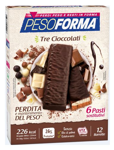 PESOFORMA BARR 3 CIOCCOLATI 372 G - farmacialombardia.it