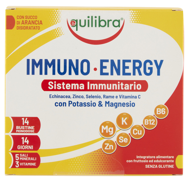 IMMUNO ENERGY SISTEMA IMMUNITARIO POTASSIO & MAGNESIO 14 BUSTINE MONODOSE - farmacialombardia.it