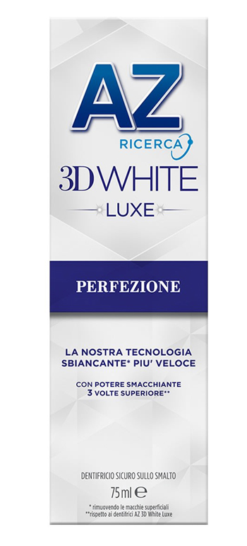 AZ DENT 3D WHITE LUXE PERFEZIONE 75ML - farmacialombardia.it